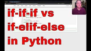 Multiple if statements vs. if-elif-else Whats the difference?