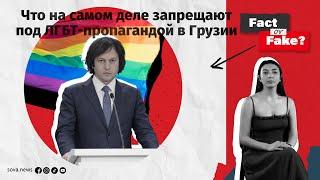 ФАКТ или ФЕЙК Что на самом деле запрещают под ЛГБТ-пропагандой в Грузии
