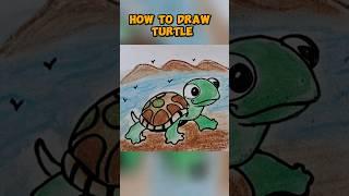 How to draw Turtle  drawing for kids #shorts