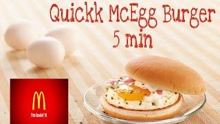 McDonalds McEgg burger5 मिनट में बनाये mcdonald का mcegg बर्गर