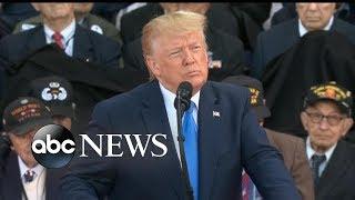 Donald Trump visits Normandy 75 years after D-Day l Watch the Presidents Full Address