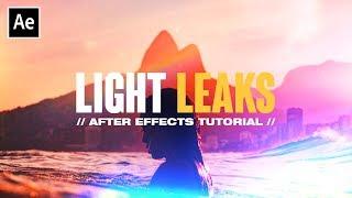 How to Make LIGHT LEAKS in After Effects CC 2020 Tutorial