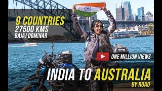 India to Australia on a Motorcycle  27500 kms  9 Countries  Candida Louis