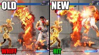 SF6 New Battle Balance Update Side by Side comparison