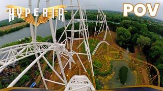 Hyperia Front Row POV New for 2024 at Thorpe Park  The UKs Tallest Coaster