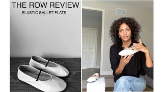 REVIEW - The Row Elastic Ballet flats review.  Fitsizing price how to style.