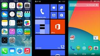 iOS 7 vs Windows Phone 8.1 vs Android 4.4