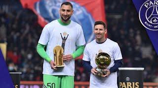 Leo Messi & Gigio Donnarumma - Ballon dOr & Trophée Yachine at the Parc des Princes