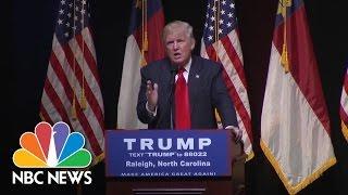 Donald Trump Praises Saddam Hussein For How Well He Killed Terrorists  NBC News