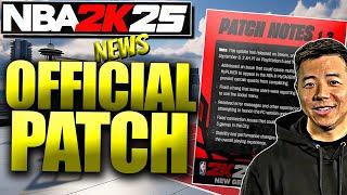 NBA 2K25 NEWS  FIRST OFFICIAL PATCH 1.3 NOTES & MORE