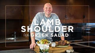 Cooking Healthier with Tom Kerridge Lamb Shoulder & Greek Salad Recipe