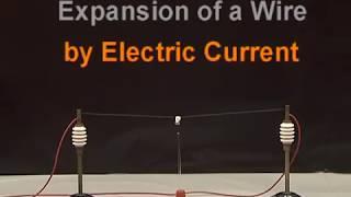 Wire Expanding by Electric Current