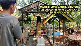 VIRAL  mayit biduan cantik 5 tahun meninggal dibiarkan berdiri di jadikan tugu pemakaman