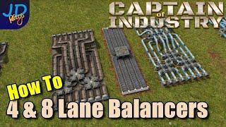 4 & 8 Lane Balancers  Captain of Industry    Walkthrough Guide Tips & Tricks