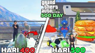 500 HARI DI GTA 5  DARI MISKIN HIDUP SENDIRI DI TENGAH GUNUNG  SAMPE JADI SULTAN 