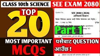 20 Most important question of science class 10 2080 class 10 science model questions 2080 solution