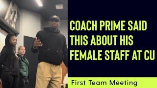 Deion Sanders sets the record straight about his female staff at CU. #coachprime #deionsanders