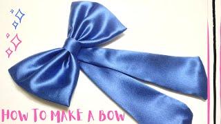 How To Make A Bow  Satin Bow