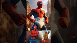 Superheroes Wearing Pampers  Marvel vs DC - All Characters #avengers #shorts #marvel #spiderman