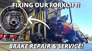Fixing our Forklift  Brake Repair & Service  Yale 35UX 3.5T Forklift