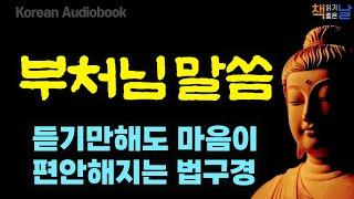 걱정 많은 삶을 평온하게 바꾸는 부처님 말씀 불교 명언 법구경 마음공부 책읽어주는여자 오디오북 korean audiobook