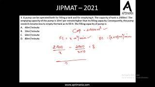 JIPMAT 2021 PAPER QUANT SECTION Part 2 by Aayush Sir