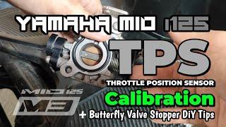 Yamaha Mio i125 TPS CALIBRATION Throttle Position Sensor  Butterfly Valve Stopper DiY TIPS