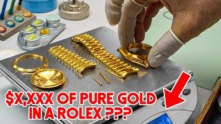 How much Gold is ACTUALLY in a Solid Gold Rolex?