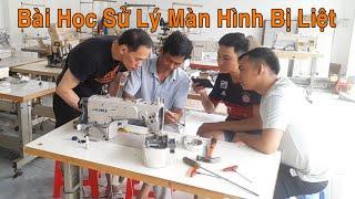 Lớp Dạy Nghề Sửa Chữa Máy May Uy Tín Tại Bắc Giang - Học Bảo Trì Máy May - Thay Miếng Dán Màn Hình