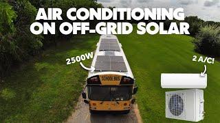 Run 2 AC units on OFF-GRID solar ONLY its easy