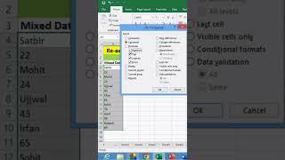 Re arrange Data in #microsoft #excel #msexcel #shorts #computer #education