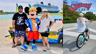 Disney Wish Cruise 2024 - CASTAWAY CAY Island Bike Ride BBQ NEW Character Outfits Beach & MORE