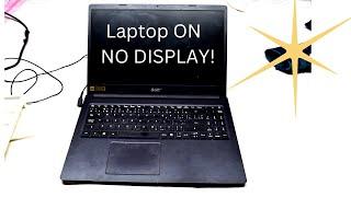 Easy Fix laptop on but no display  Acer N19H1 - HARD REBOOT