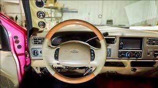 POV Wood Grain Grippin in a 1999 F250 7.3L Powerstroke