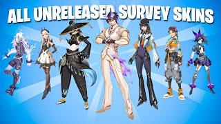 All 210+ Unreleased SurveyConcept Skins Fortnite Survey Skins