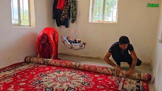 Daily Routines Unveiled Mahmoud and Azam Wash Household Items in Nomadic Life️