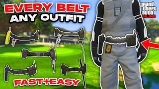 *NEW* How To Get EVERY Belt on ANY Outfit Glitch In GTA 5 Online 1.68 NO TRANSFER ALL CONSOLES