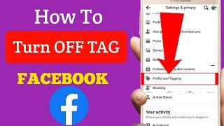 How to Stop People Tagging me on Facebook 2023  How to turn Off tag on Facebook 