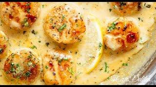 Creamy Garlic Scallops