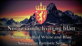 Norwegian Patriotic Song Norway in red white and blue