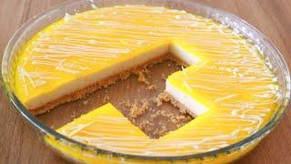  IF YOU HAVE LEMON Make This Cake Now NO OVEN NEEDED False Cheesecake on a Tray