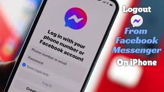 How To Logout From Facebook Messenger On iPhones iOS 15