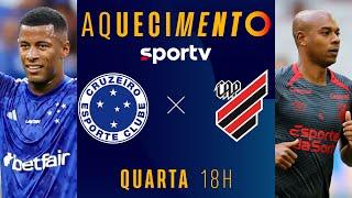 CRUZEIRO X ATHLETICO-PR  AQUECIMENTO AO VIVO E COM IMAGENS  BRASILEIRÃO 2024  #live  sportv
