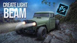 How to Create Car Light Beam  Photoshop cc 2019  Arunz Creation