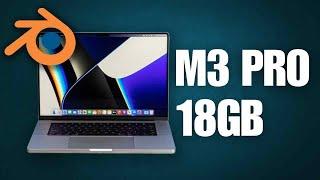 Blender On Macbook M3 Pro 16inch 18gb 2024