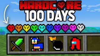 I Made A Custom Mod Every Day For 100 Days In Minecraft Hardcore FULL MOVIE