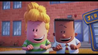 Captain Underpants Clip Poopypants gets run over by 3 cars