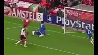Luis Garcia scores the Ghost goal vs Chelsea for Liverpool in the Champions League 2005