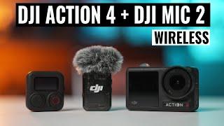 Wireless DJI Mic 2 with the DJI Action 4   The Best Motovlog Setup?