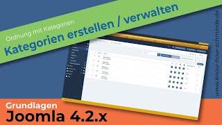 Joomla 4 - Kategorien erstellen und verwalten